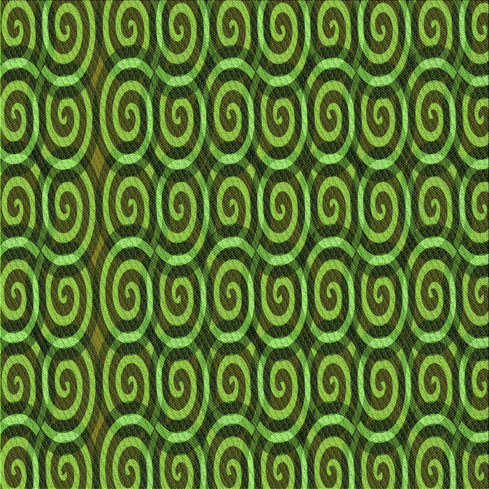 Round Patterned Dark Forest Green Rug, pat3483grn