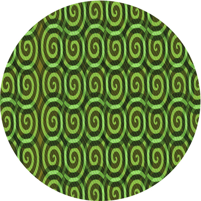 Square Patterned Dark Forest Green Rug, pat3483grn
