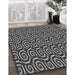 Machine Washable Transitional Gunmetal Gray Rug in a Family Room, wshpat3483gry