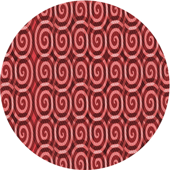 Square Patterned Red Rug, pat3483rd