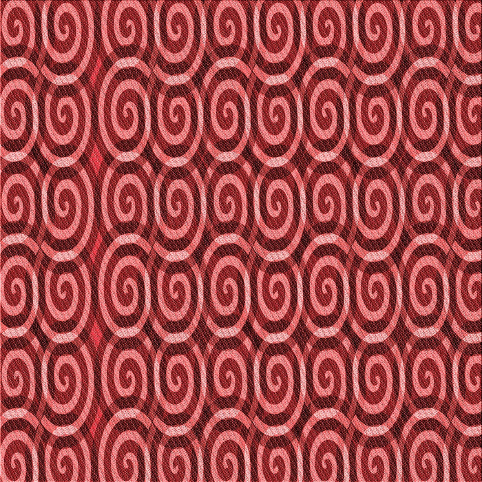 Round Patterned Red Rug, pat3483rd