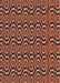 Patterned Sunrise Orange Modern Rug, pat3483