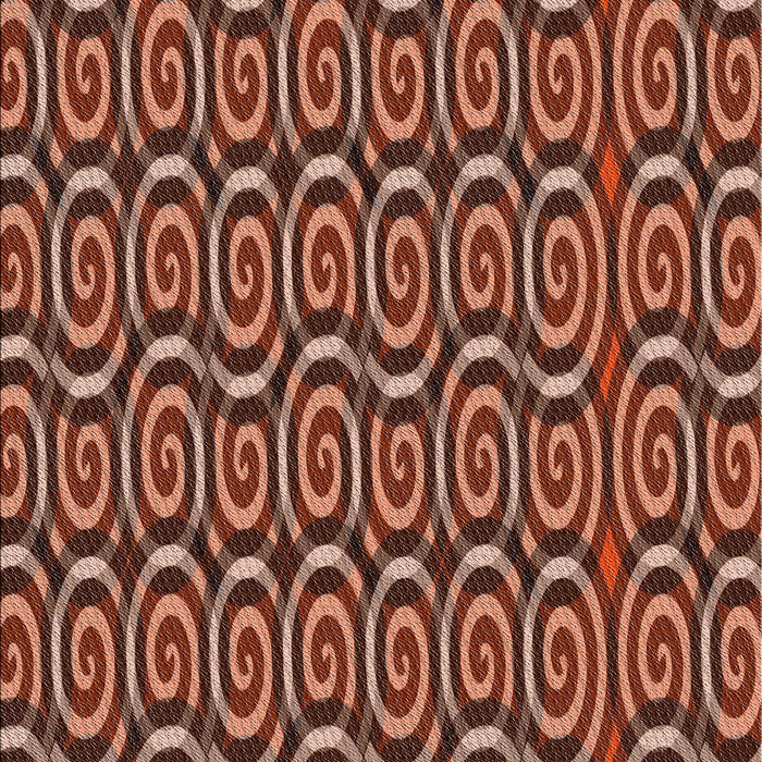 Patterned Sunrise Orange Modern Rug, pat3483