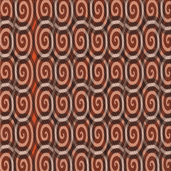 Square Patterned Sunrise Orange Modern Rug, pat3483