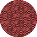 Square Machine Washable Transitional Crimson Red Rug in a Living Room, wshpat3484rd
