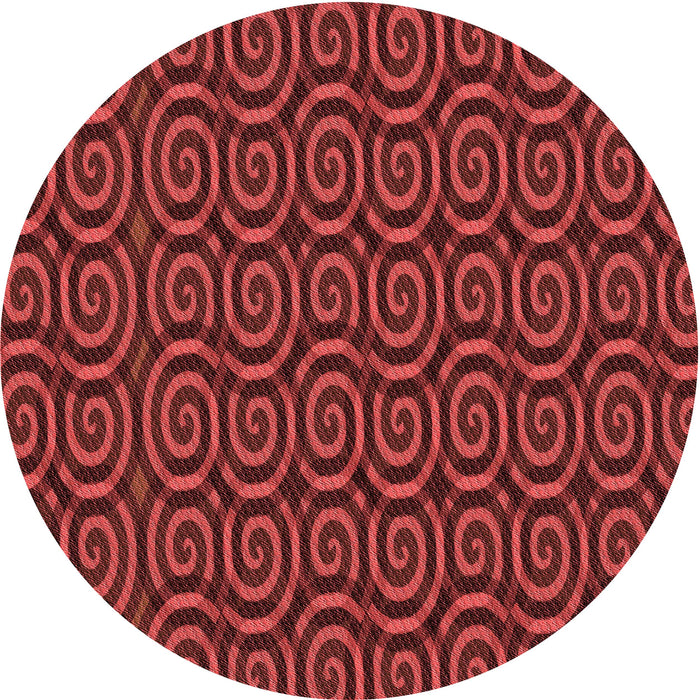Square Patterned Crimson Red Rug, pat3484rd