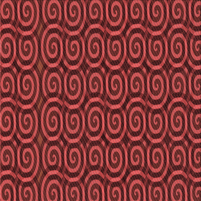 Round Patterned Crimson Red Rug, pat3484rd