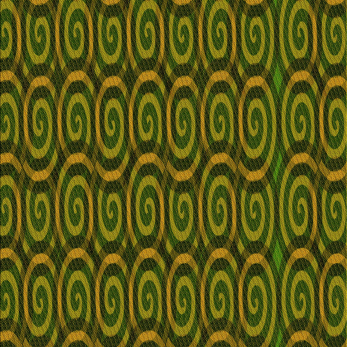 Patterned Dark Yellow Green Rug, pat3484yw