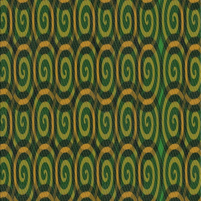 Patterned Dark Forest Green Modern Rug, pat3484