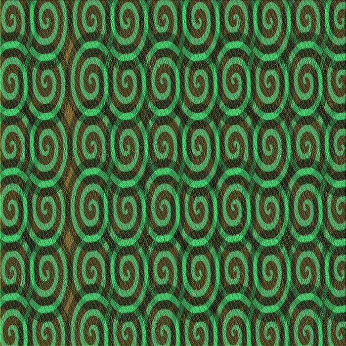 Round Patterned Dark Forest Green Rug, pat3485grn