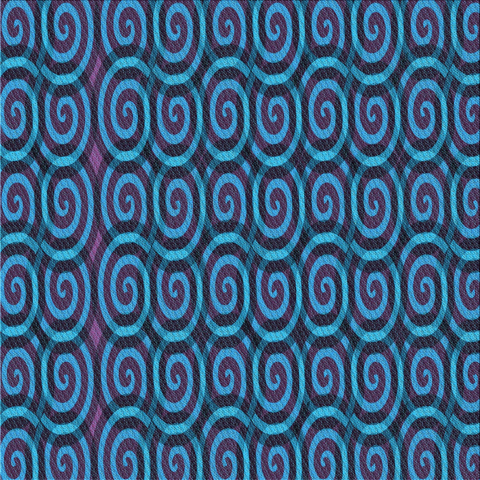 Round Machine Washable Transitional Deep Sky Blue Rug, wshpat3485lblu