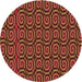 Square Machine Washable Transitional Cranberry Red Rug in a Living Room, wshpat3485org