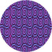 Square Patterned Purple Rug, pat3485pur