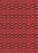 Patterned Tomato Red Rug, pat3485rd