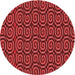 Square Machine Washable Transitional Tomato Red Rug in a Living Room, wshpat3485rd