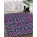 Machine Washable Transitional Light Purple Blue Rug in a Family Room, wshpat3485
