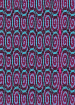 Patterned Light Purple Blue Novelty Rug, pat3485