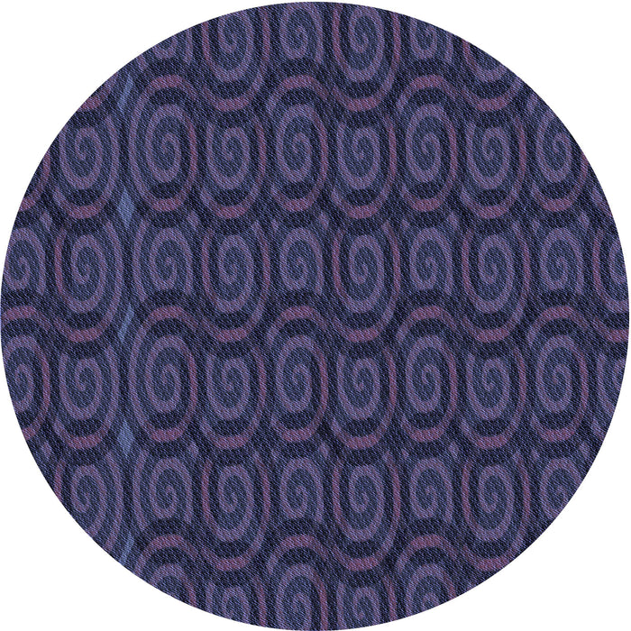 Square Patterned Deep Periwinkle Purple Rug, pat3486blu