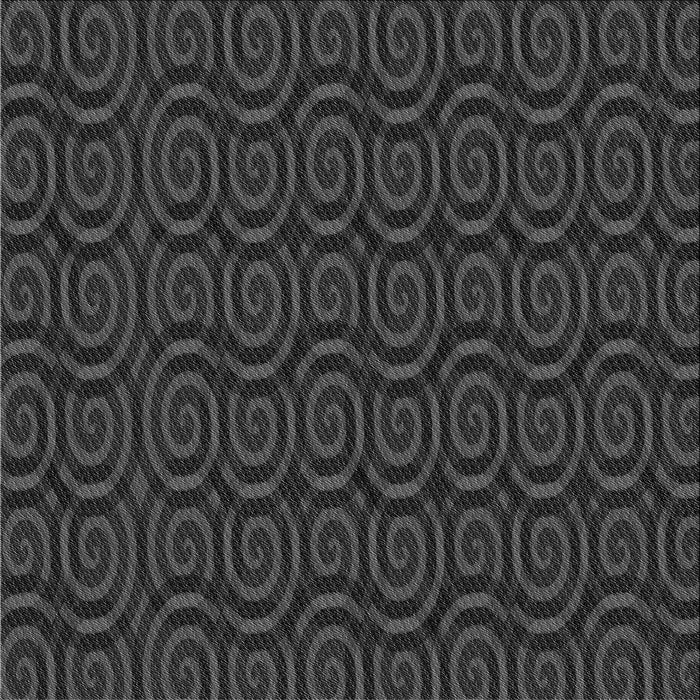 Round Machine Washable Transitional Midnight Gray Rug, wshpat3486gry