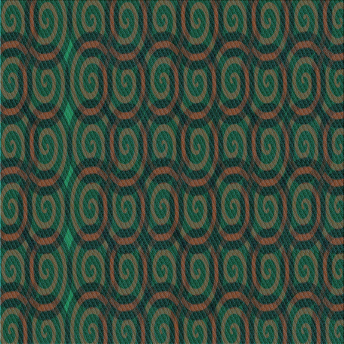 Round Patterned Dark Forest Green Rug, pat3486lblu