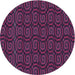 Square Patterned Medium Violet Red Pink Rug, pat3486pur