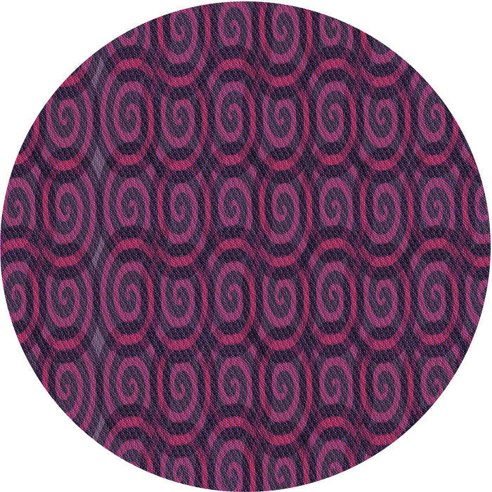 Square Machine Washable Transitional Medium Violet Red Pink Rug in a Living Room, wshpat3486pur