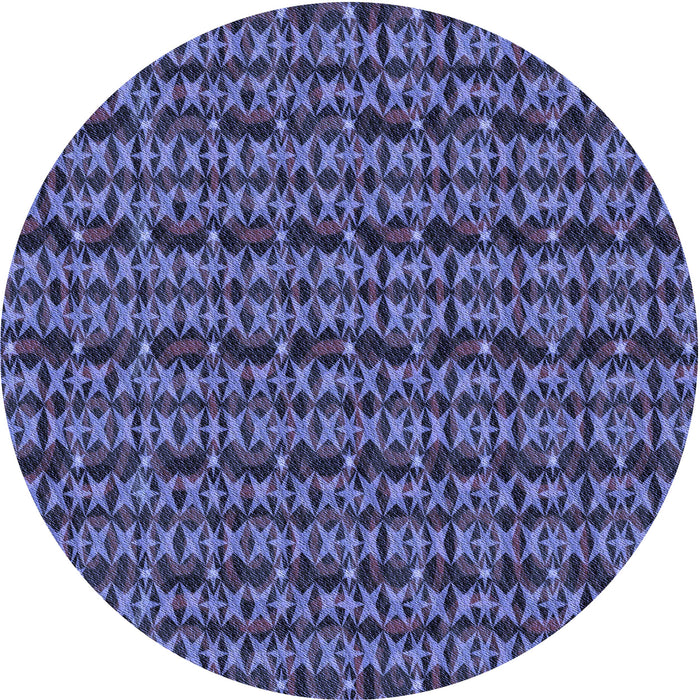 Square Machine Washable Transitional Light Slate Blue Rug in a Living Room, wshpat3487blu