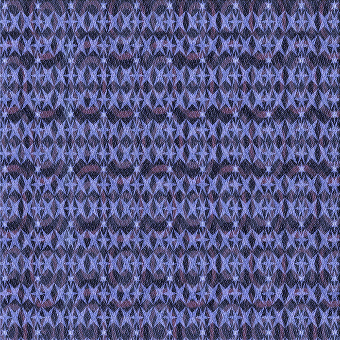 Round Patterned Light Slate Blue Rug, pat3487blu