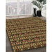 Patterned Bakers Brown Rug in Family Room, pat3487brn