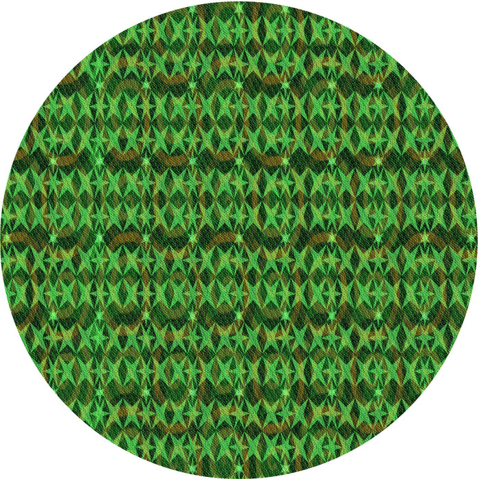 Square Machine Washable Transitional Deep Emerald Green Rug in a Living Room, wshpat3487grn