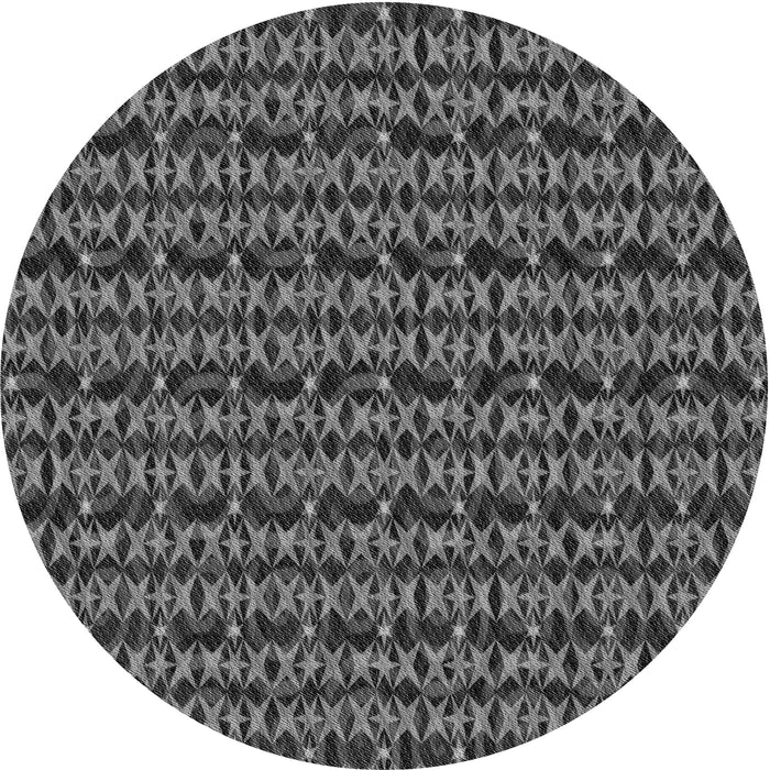 Square Patterned Gray Rug, pat3487gry