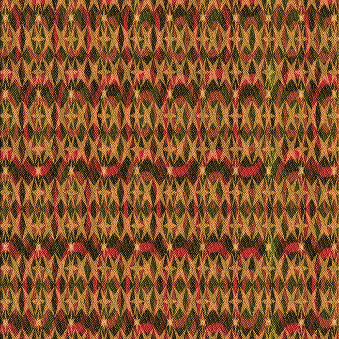 Patterned Saffron Red Rug, pat3487org