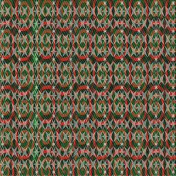 Square Patterned Khaki Green Novelty Rug, pat3487