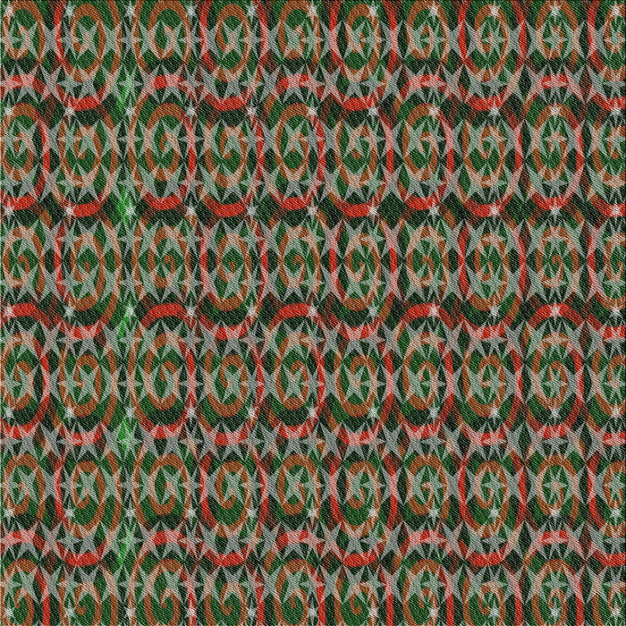 Square Patterned Khaki Green Novelty Rug, pat3487