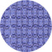 Square Patterned Purple Mimosa Purple Rug, pat3488blu