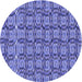 Square Machine Washable Transitional Purple Mimosa Purple Rug in a Living Room, wshpat3488blu