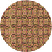 Square Machine Washable Transitional Sienna Brown Rug in a Living Room, wshpat3488brn