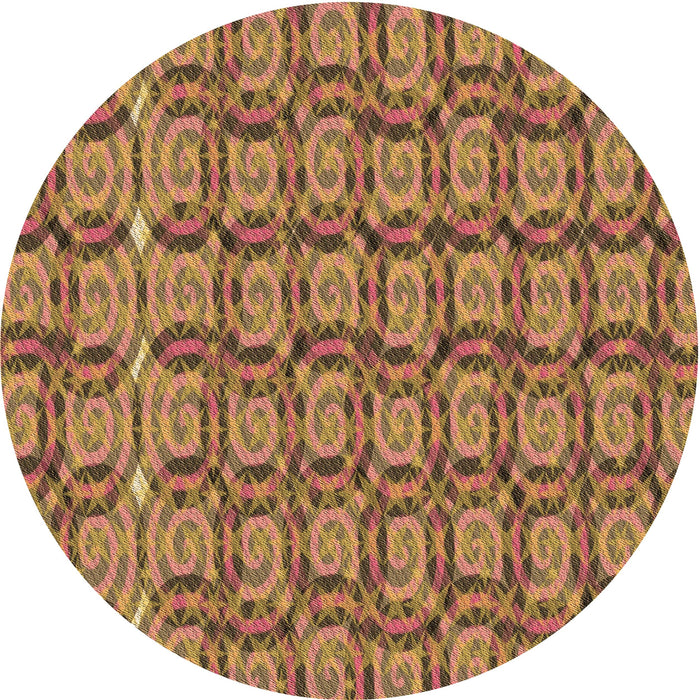 Square Patterned Sienna Brown Rug, pat3488brn