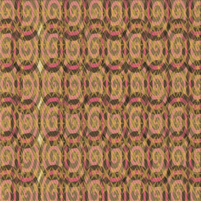 Round Patterned Sienna Brown Rug, pat3488brn