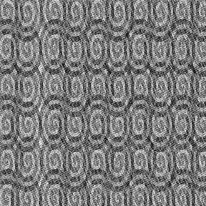 Round Patterned Gray Rug, pat3488gry