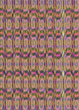 Patterned Dark Raspberry Purple Novelty Rug, pat3488