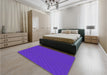 Patterned Purple Plum Purple Rug in a Bedroom, pat3489pur