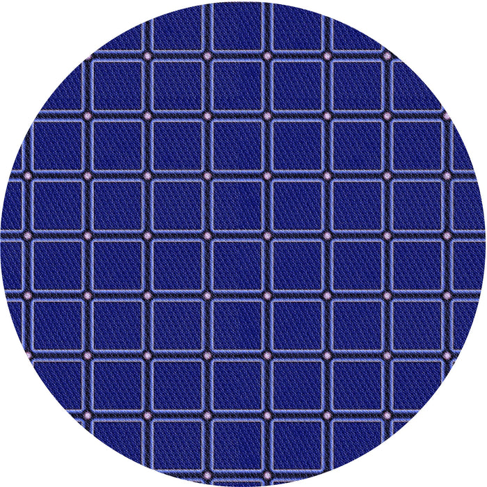 Square Patterned Earth Blue Rug, pat349blu