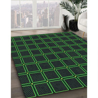 Patterned Midnight Gray Rug, pat349grn