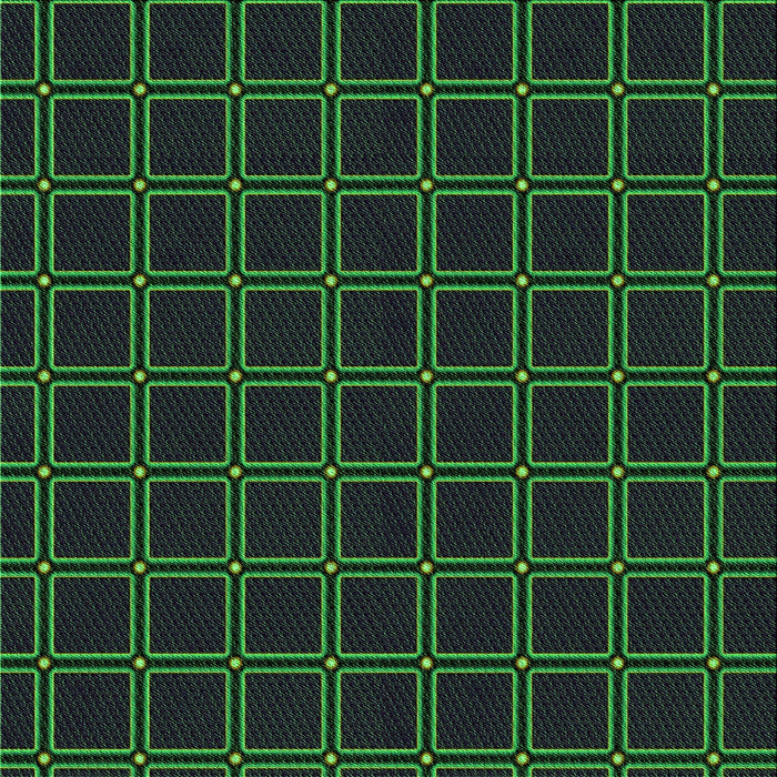 Round Patterned Midnight Gray Rug, pat349grn