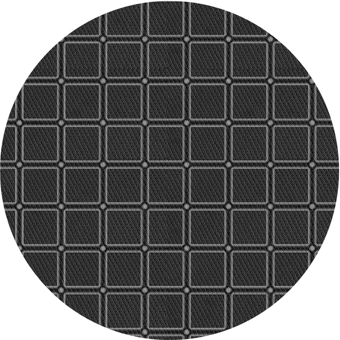 Square Machine Washable Transitional Carbon Gray Rug in a Living Room, wshpat349gry