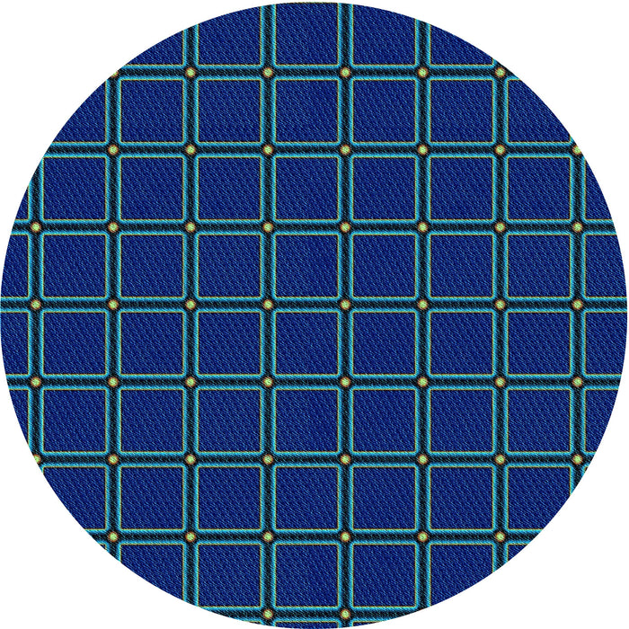 Square Machine Washable Transitional Denim Dark Blue Rug in a Living Room, wshpat349lblu