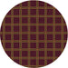 Square Machine Washable Transitional Saddle Brown Rug in a Living Room, wshpat349org