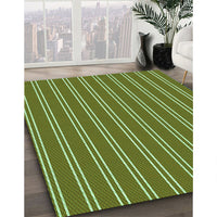 Patterned Green Rug, pat3491grn