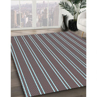 Patterned Silver Gray Rug, pat3491lblu